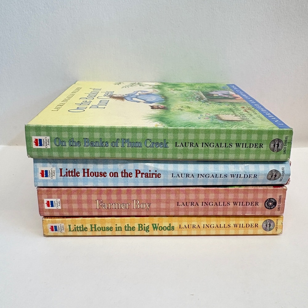 Laura Ingalls Wilder Little House Audiobook CD Lot of 4 Unabridged Cherry Jones